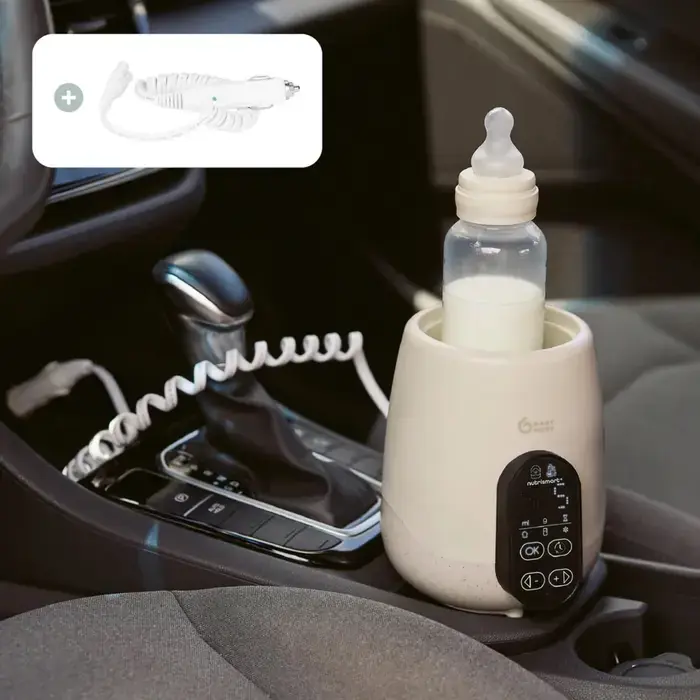 Babymoov NutriSmart+ подключен к прикуривателю в автомобиле