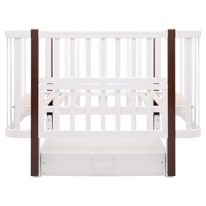Babyroom Місяць LU-3 — опущена бічна стінка та шухляда в основі ліжечка