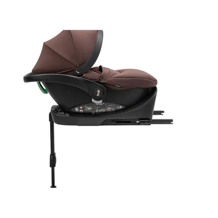 Поворотная база ISOFIX 360°, Bair Orbit with Base i-Size - автокресло для новорожденного (автолюлька) с базой ISOFIX в комплекте • ORB-01 Total Black