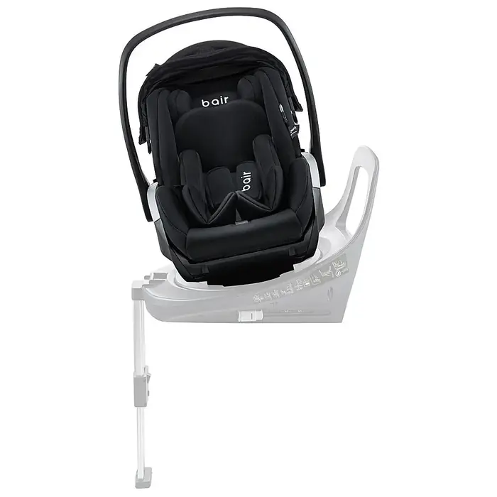 Установка на базу ISOFIX, Bair Shuttle i-size - автокресло для новорожденного (от 0 до 15 месяцев / 40 - 87 см) • GM-02 Graphite Midnight