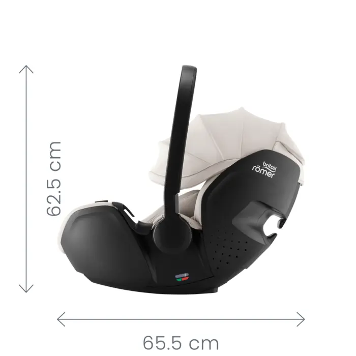 Розміри Britax Romer Baby-Safe Pro, вигляд збоку