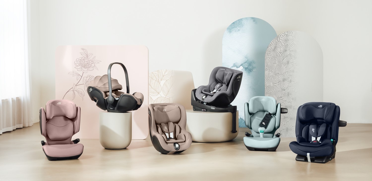 Коллекции тканей Britax Romer на автокреслах разных моделей
