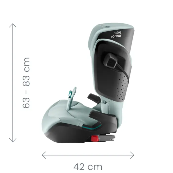 Регулируемая высота, Britax Romer Kidfix Pro - автокресло для детей (от 3.5 до 12 лет / 100 - 150 см), накладка на ремень, дополнительная боковая защита, система SecureGuard • Style Sage Green