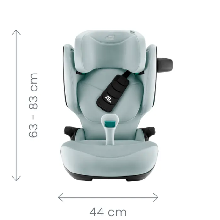 Компактная ширина, Britax Romer Kidfix Pro - автокресло для детей (от 3.5 до 12 лет / 100 - 150 см), накладка на ремень, дополнительная боковая защита, система SecureGuard • Style Sage Green