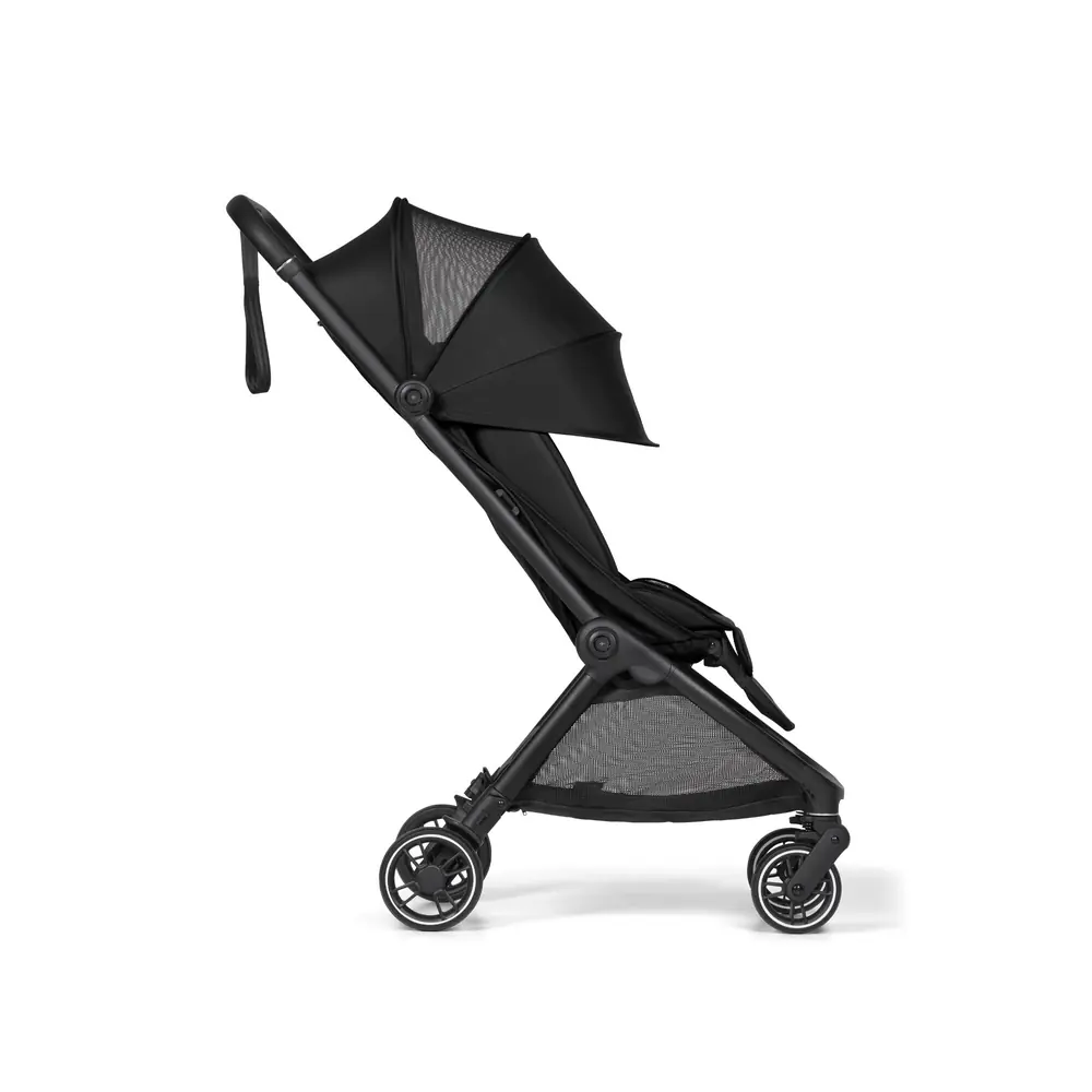 Коляска Bumprider Connect mini с раздвинутым капюшоном с удлинением, вид сбоку