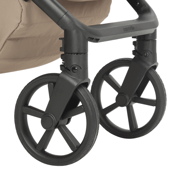 Увеличенные задние колёса прогулочной коляски Carrello Bravo Carbon