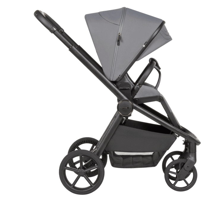 Компактное складывание с прогулочным блоком, Carrello Epica 2026 CRL-8510 - детская коляска 2 в 1, универсальная коляска, реверсивный прогулочный блок, большие резиновые колеса, сумка для пеленания • Space Grey