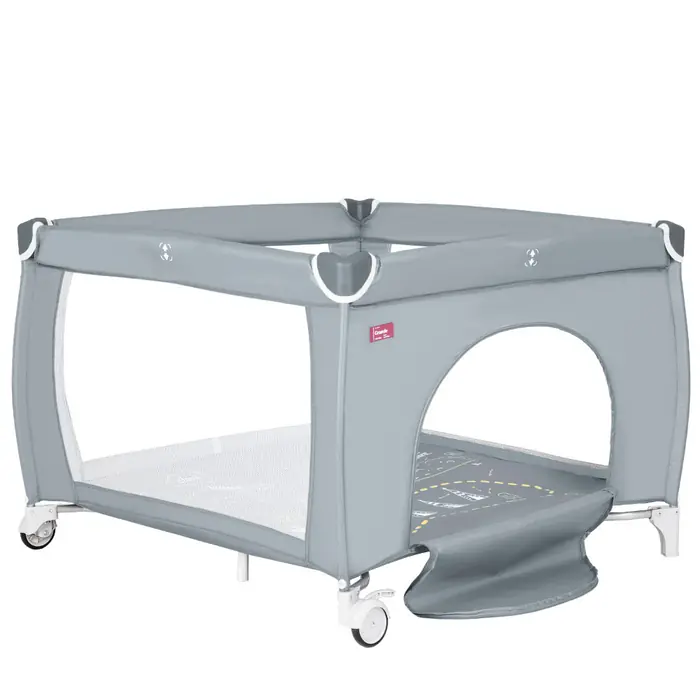 Манеж с широким лазом, Carrello Grande CRL-18104 - детский манеж с широким лазом на молнии • Ash Grey