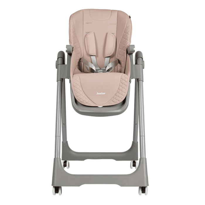 Регулировка высоты стульчика, Carrello Junior CRL-1412 - стульчик для кормления на колесиках • Beige