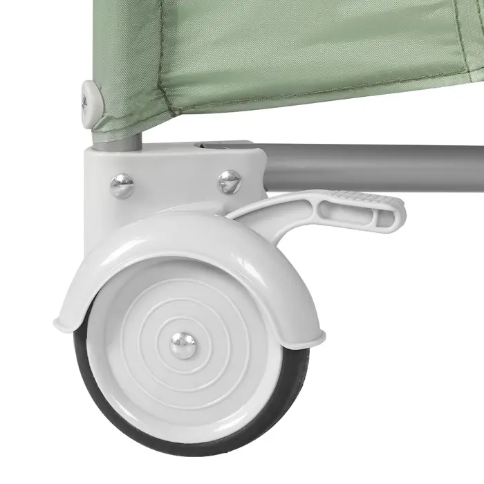 2 колеса со стопором, Carrello Piccolo CRL-18101 - детский манеж с боковым лазом на молнии • Ash Grey