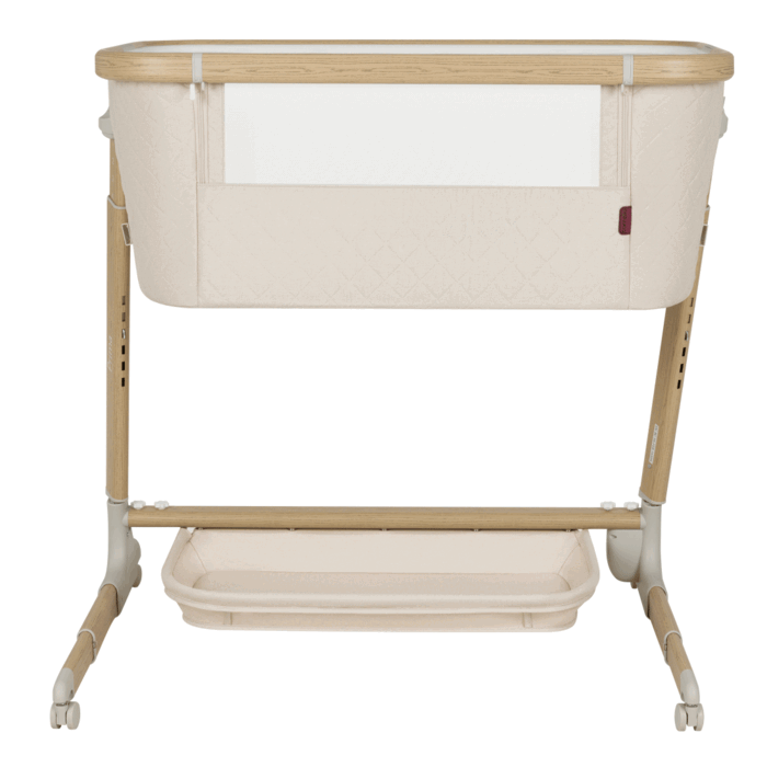 Электронный укачивающий и музыкальный модуль, Carrello Prima Plus CRL-16504 - приставная кроватка для новорожденного, электронная система укачивания, 6 уровней высоты • Cloud Grey
