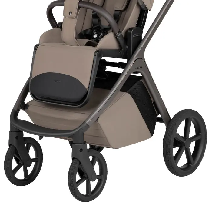 Великі колеса з Elastic Rubber, Carrello Vector CRL-6552 - легка дитяча коляска 2в1 з регулюванням висоти люльки та прогулянкового сидіння • Cashmere Beige