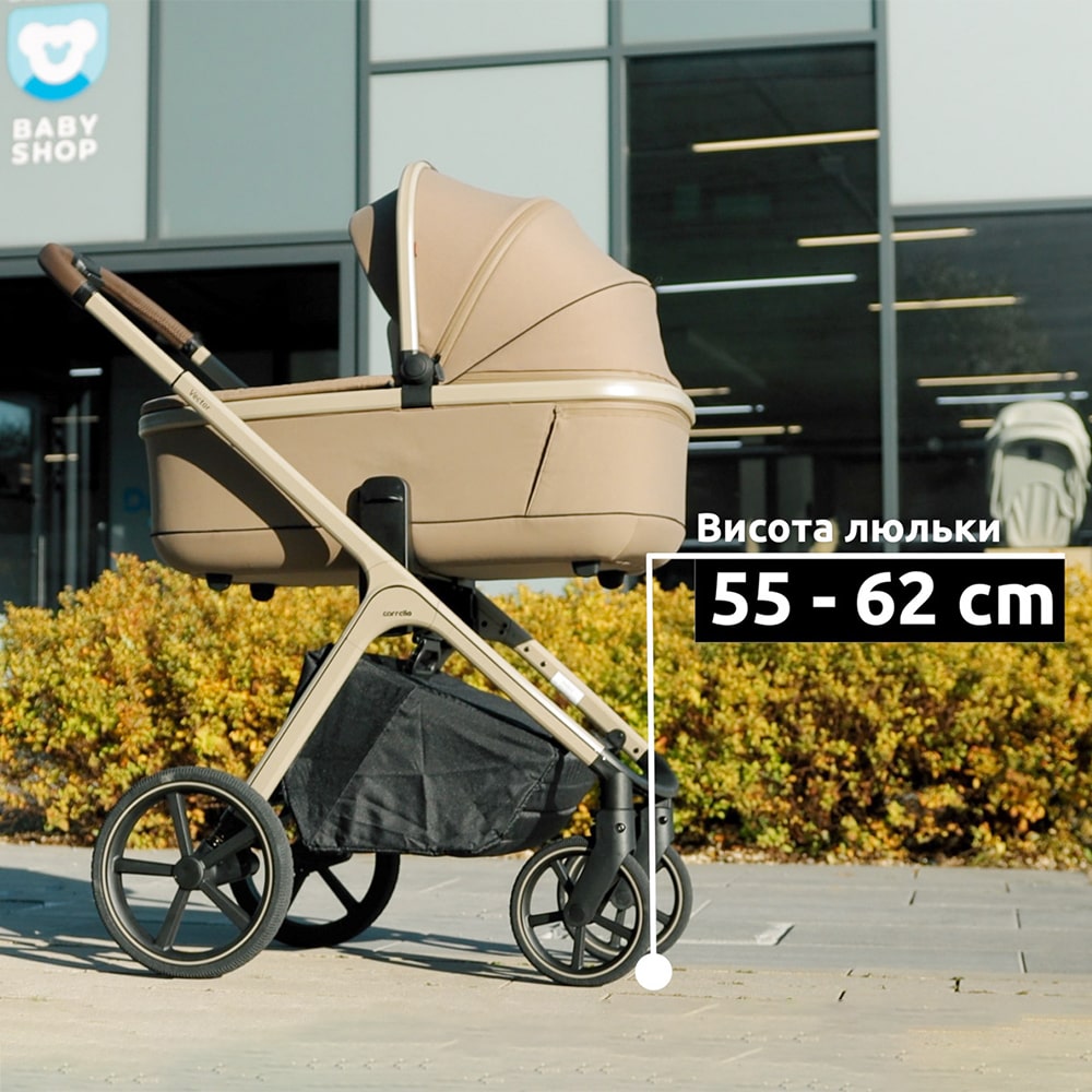 Carrello Vector CRL-6552 легка дитяча коляска 2в1 з регулюванням висоти люльки та прогулянкового сидіння