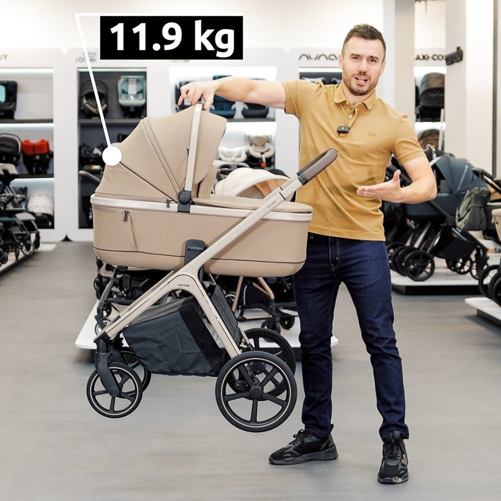 Carrello Vector CRL-6552 легка дитяча коляска 2в1 з регулюванням висоти люльки та прогулянкового сидіння