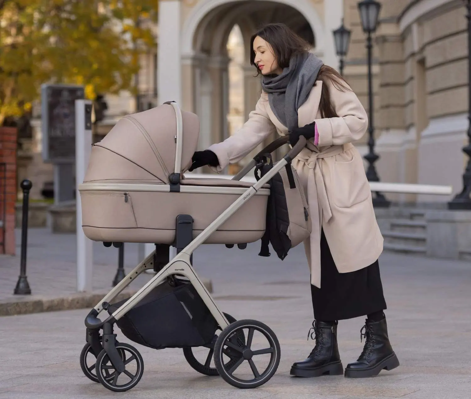Carrello Vector CRL-6553 - універсальна дитяча коляска 2в1 з регулюванням висоти люльки та сидіння • Artichoke Green