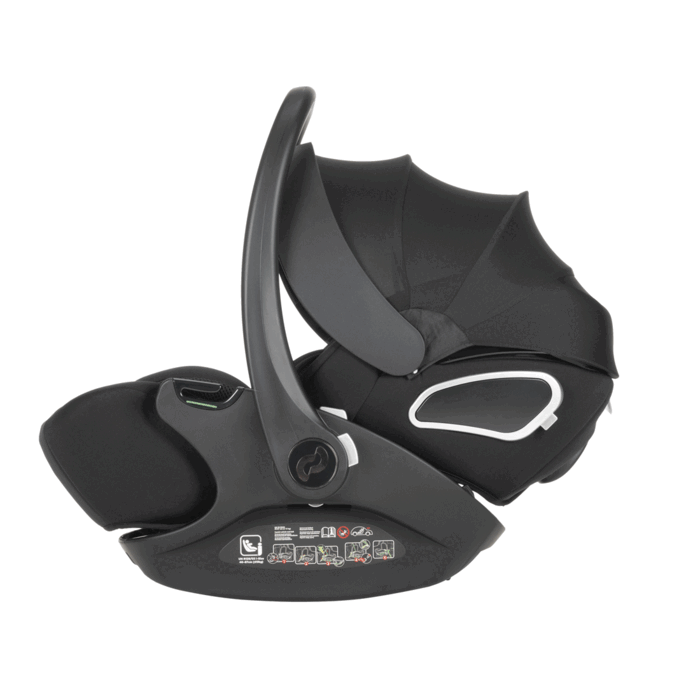 Регулируемая ручка, Carrello Vega CRL-14101/3AY - раскладное автокресло для младенца с поворотной базой ISOFIX, автолюлька (0 - 15 месяцев / 40 - 87 см) • Absolute Black