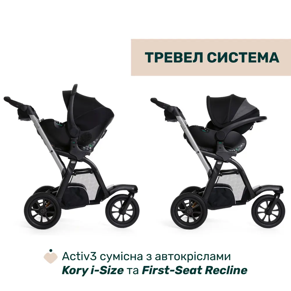 Тревел-система: коляска Chicco Activ3 New з автокріслом на шасі