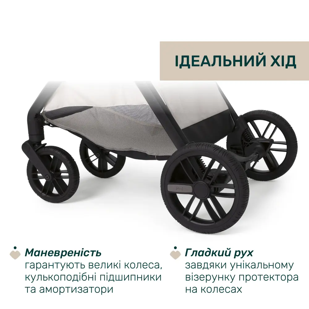 Колеса Chicco Bellagio 2 з амортизацією та кульковими підшипниками