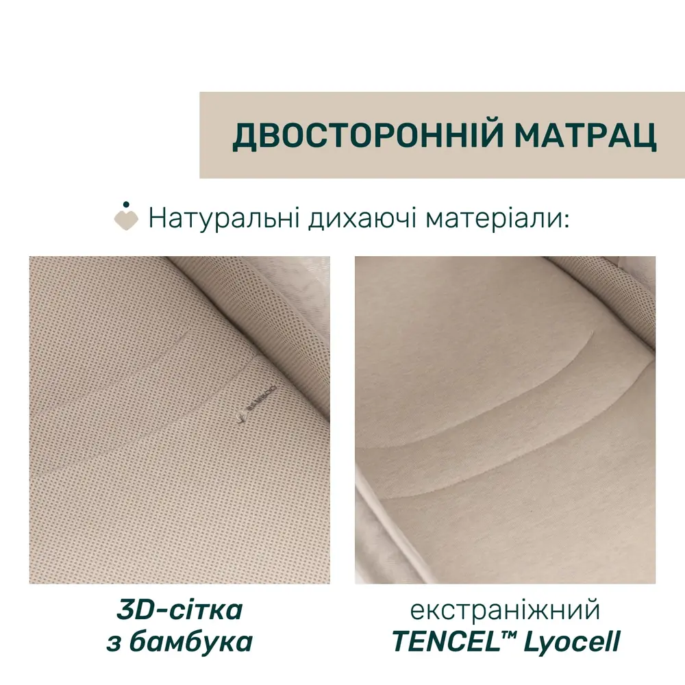 Двосторонній матрац люльки Chicco Bellagio Primo: 3D-сітка з бамбука та TENCEL Lyocell