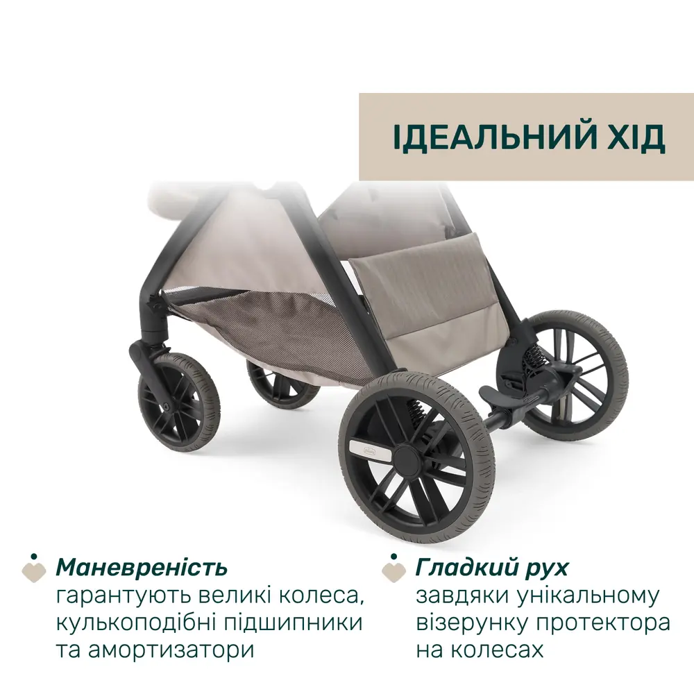 Колеса Chicco Bellagio Primo з амортизацією і кульковими підшипниками