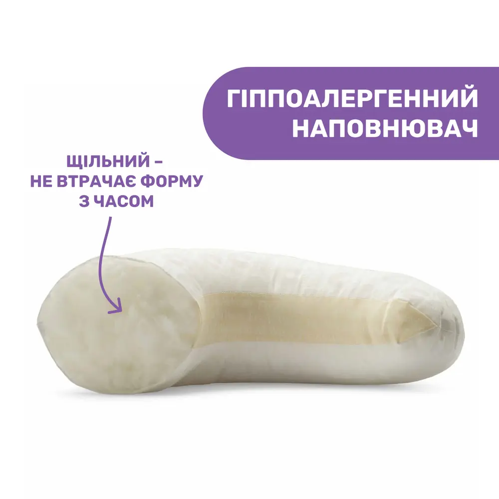 Разрез наполнителя подушки для кормления Chicco Boppy Deluxe