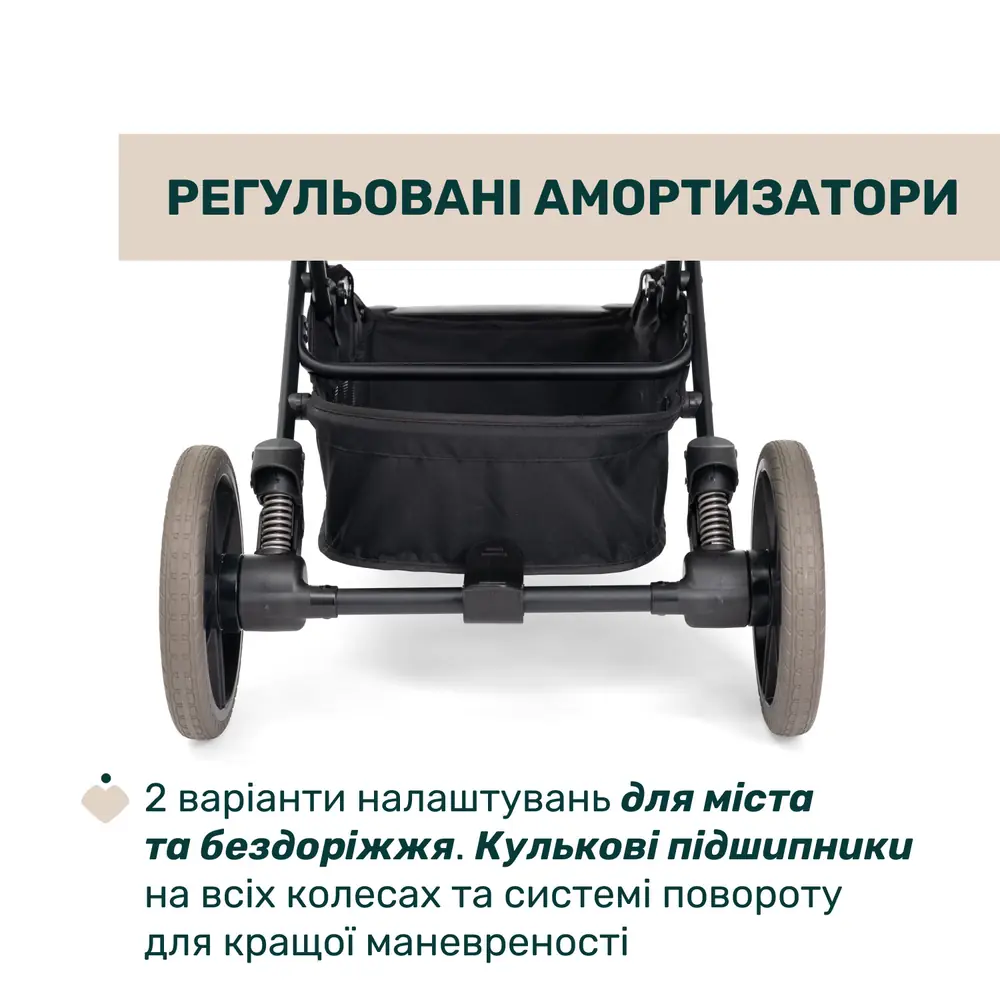 Регульовані амортизатори, Chicco Dolomiti - прогулянкова коляска • Charcoal