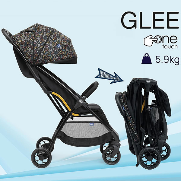 Коляска Chicco Glee вагою 5.9 кг з механізмом складання ONE touch