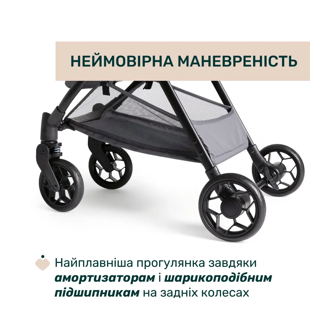 Колеса Chicco Urbino з амортизаторами та шарикопідшипниками