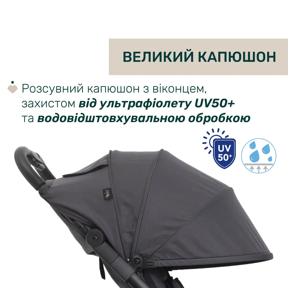 Капюшон Chicco We 2 з віконцем і захистом UV50+