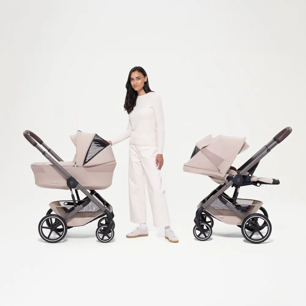Детская коляска 2в1 Cybex Balios S Lux 2026 со складной люлькой - Капюшон XXL с UPF50+