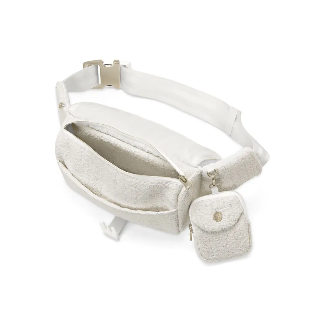 Открытая поясная сумка Cybex Belt Bag Bouclé с отделениями и монетницей