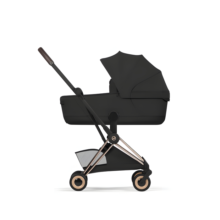 Сумісність із люлькою Fold Lux, Cybex Coya 2026 Comfort Collection - ультракомпактний прогулянковий візок преміум для подорожей (від народження до 4 років / до 22 кг) • Sepia Black / Matt Black