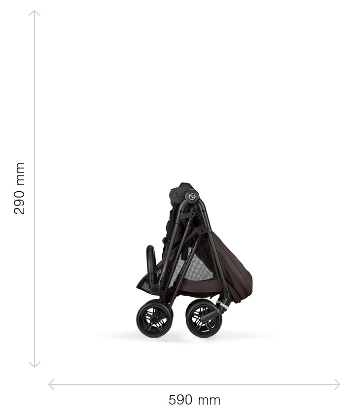 размеры коляски Cybex Melio Carbon