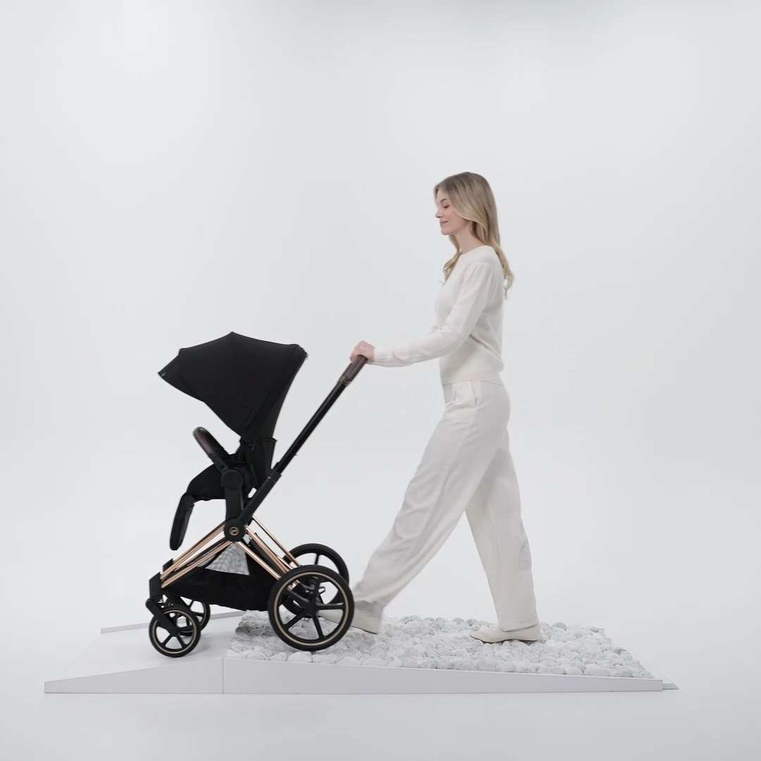 Преміальний дитячий візок Cybex Priam Комплект 2в1 з функцією складання разом із люлькою