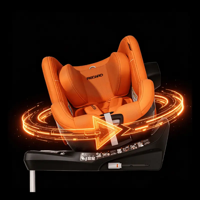 Автокрісло Recaro Toron 1 KID: корпус обертається на базі на 360°