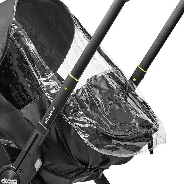 Прозрачная панель дождевика Doona X Rain Cover с молнией