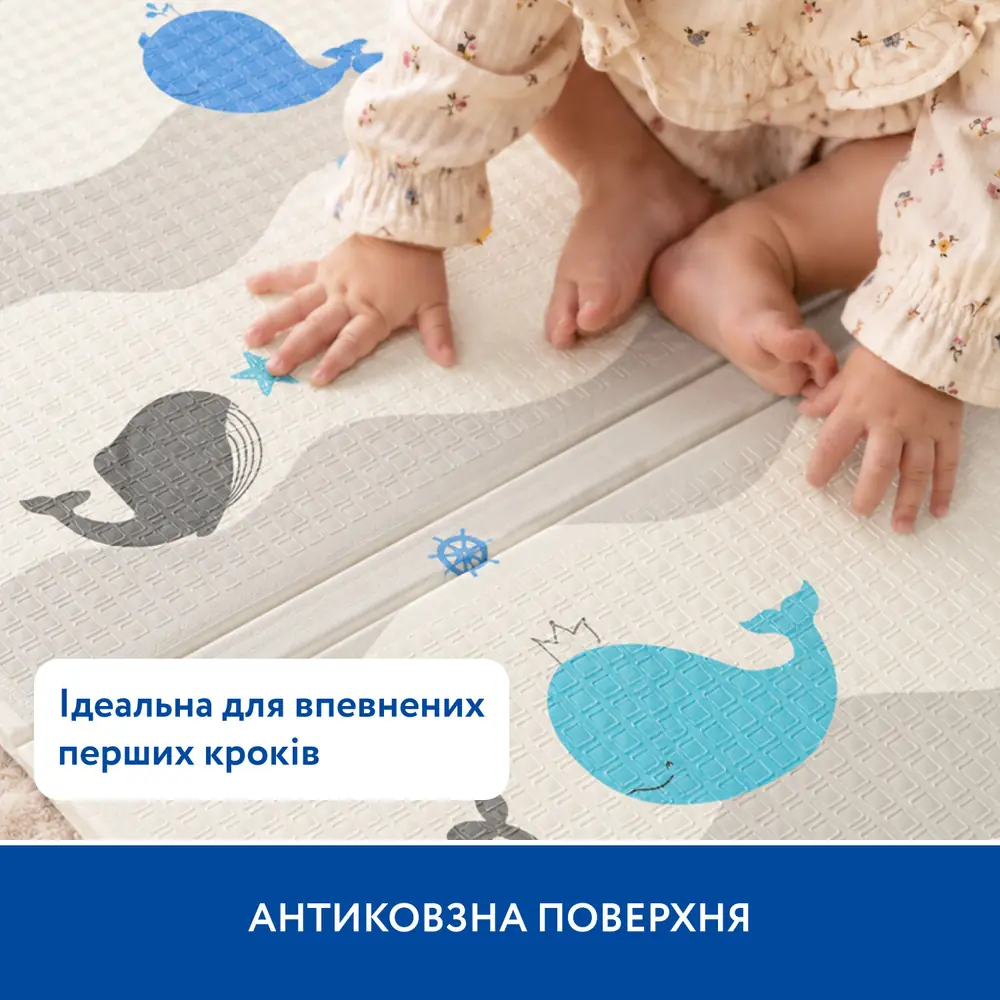 Ребриста антиковзна поверхня термокилимка Piccolino «Казкові пригоди»