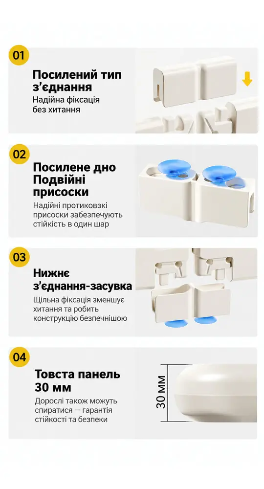 Міцні з’єднання та товста панель, Kivibaby Манеж-трансформер 2 в 1 200 × 180 см