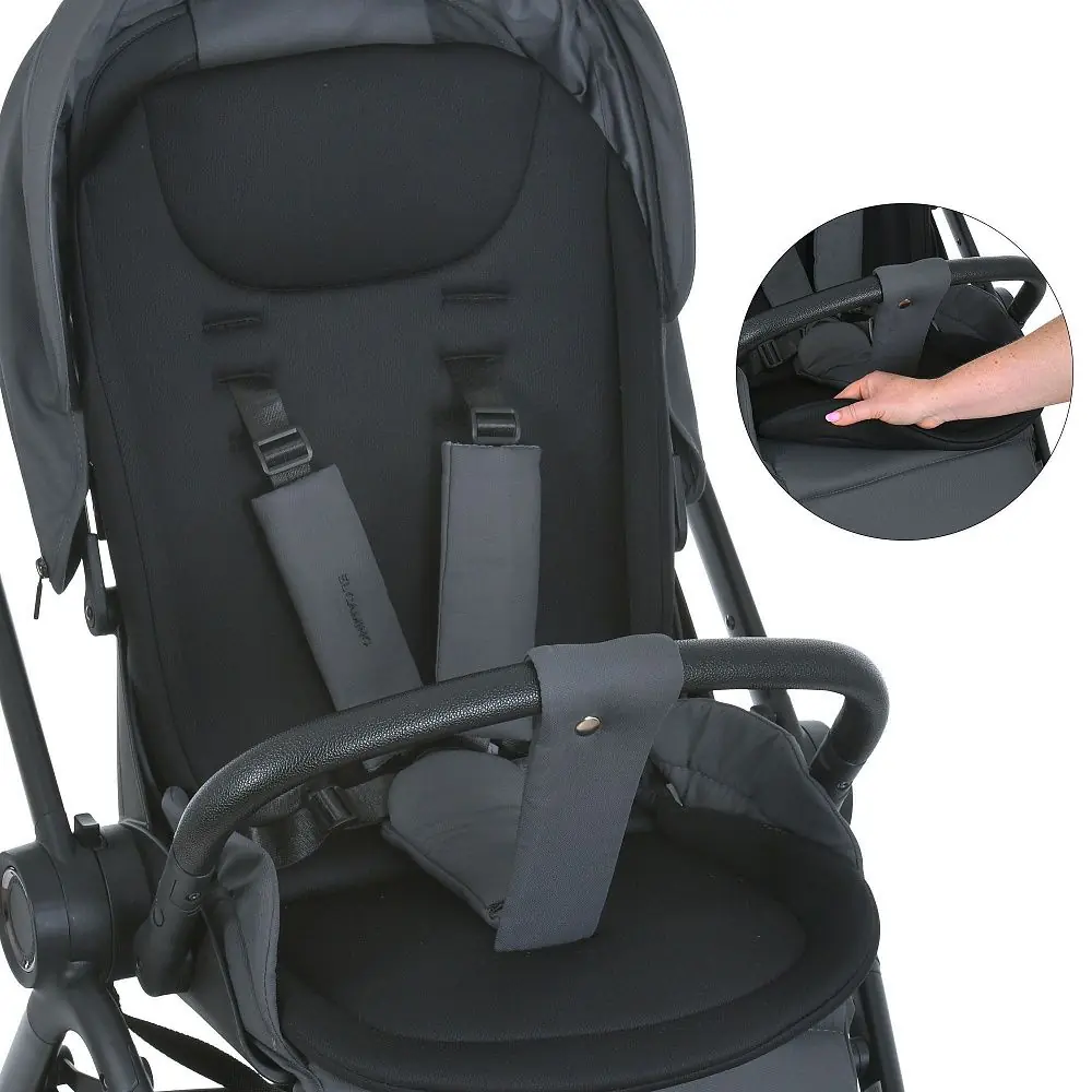 Защита малыша, El Camino Chloe ME 1191 - прогулочная коляска с реверсивным блоком, регулируемая родительская ручка • Greige