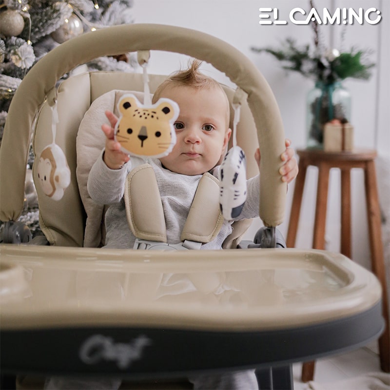 El Camino Craft стульчик для кормления на колесиках для детей от 0 до 36 месяцев, до 15 кг