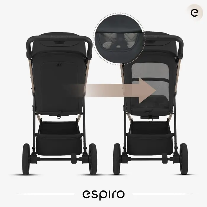 Espiro Pearl прогулочная коляска с большими колесами, всесезонная