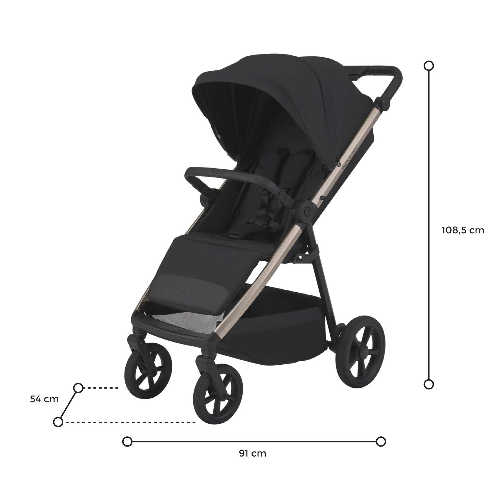 Размеры коляски Espiro Pearl