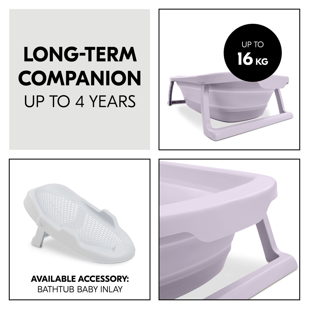 Ванночка Wash N Fold M для дитини до 16 кг і вкладиш Bathtub Baby Inlay