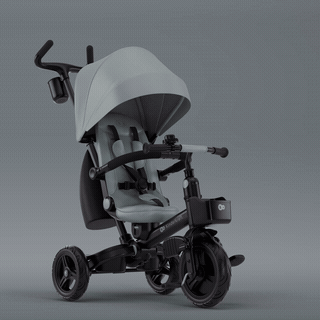 Компактна та легка конструкція, Kinderkraft Aveo 2 Plus - триколісний велосипед з великими колесами та можливістю реверсивного ходу (від 9 місяців до 5 років) • Pink (KRAVEO02PNK0000)