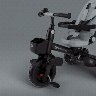 Керування рухом і функція вільного ходу, Kinderkraft Aveo 2 Plus - триколісний велосипед з великими колесами та можливістю реверсивного ходу (від 9 місяців до 5 років) • Pink (KRAVEO02PNK0000)