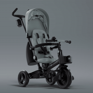 Водонепроникний капюшон із захистом UPF 50+, Kinderkraft Aveo 2 Plus - триколісний велосипед з великими колесами та можливістю реверсивного ходу (від 9 місяців до 5 років) • Pink (KRAVEO02PNK0000)