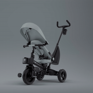 Складаний та регульований капюшон, Kinderkraft Aveo 2 Plus - триколісний велосипед з великими колесами та можливістю реверсивного ходу (від 9 місяців до 5 років) • Pink (KRAVEO02PNK0000)
