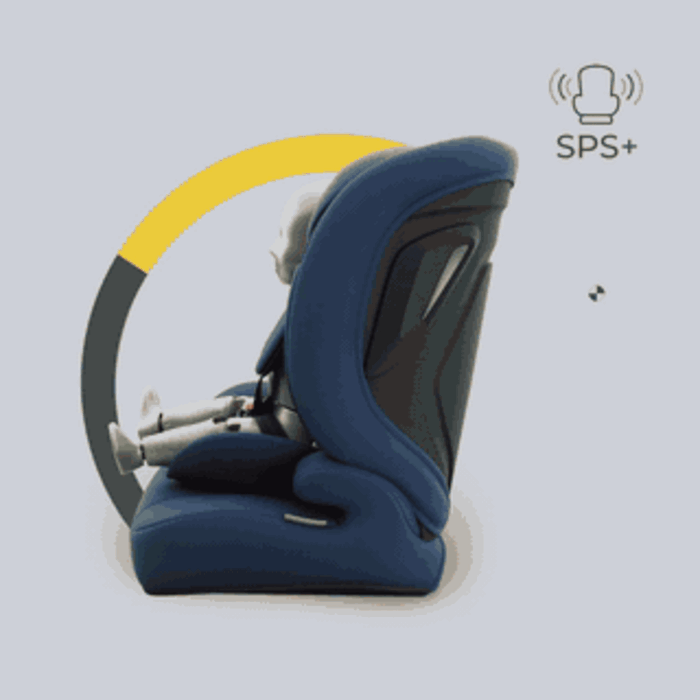 Защита там, где она нужна больше всего, Kinderkraft Comfort Up 2 Plus i-Size - автокресло для детей (от 15 месяцев до 12 лет / 76 - 150 см) • Navy (KCCOUP02NAVPL00)