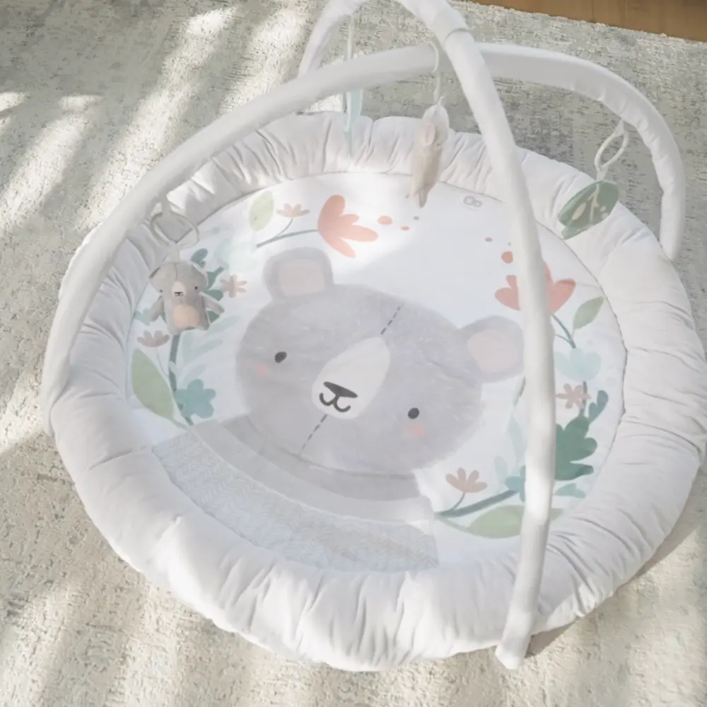 Оригинальный дизайн, Kinderkraft Cozyplay - развивающий коврик • Light Grey (KPCOZY00LGR0000)