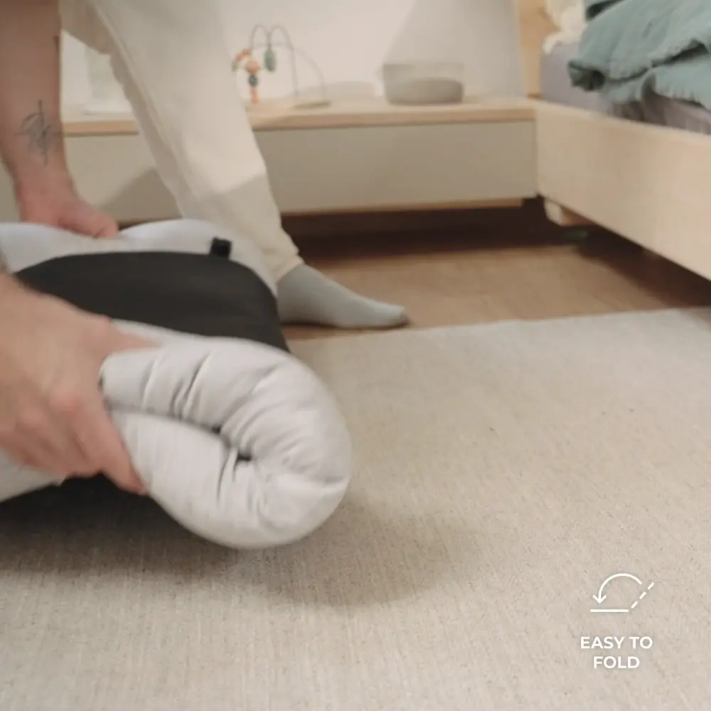 Удобное хранение и транспортировка, Kinderkraft Cozyplay - развивающий коврик • Light Grey (KPCOZY00LGR0000)